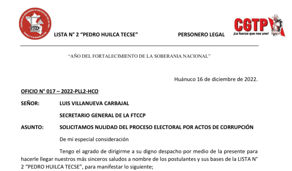 Criollo pretendería perpetuarse