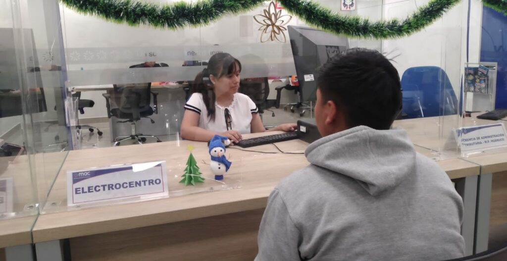 Módulo de atención de Electrocentro