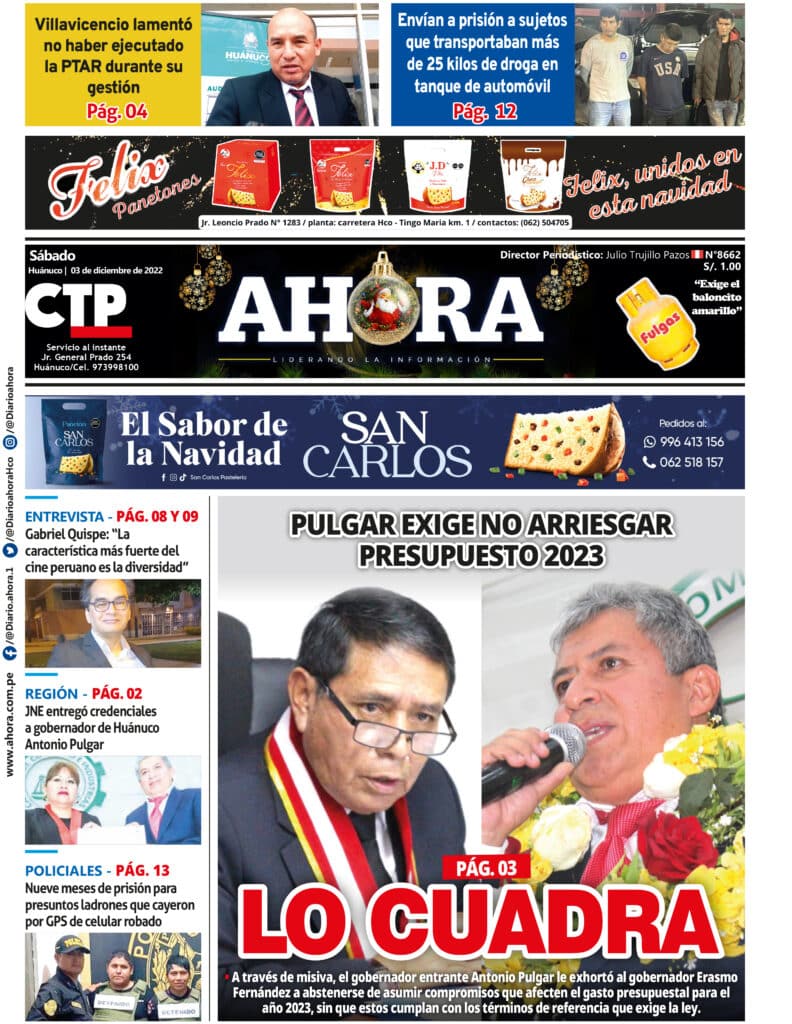 Edición Digital Diario Ahora 03/12/2022