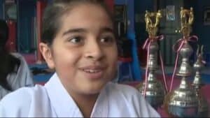 Pequeña deportista peruana clasificó a Mundial Junior de Karate en Escocia