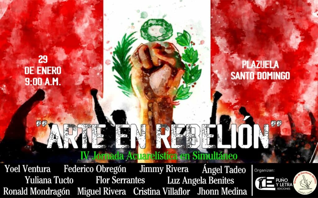 “Arte en Rebelión”, evento cultural que reunirá a acuarelistas, escritores, poetas y gestores culturales