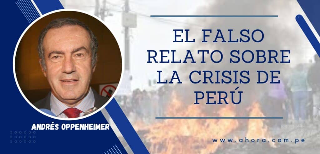 El falso relato sobre la crisis de Perú