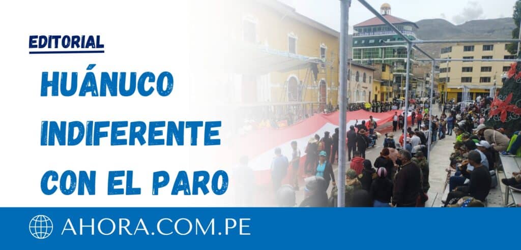 Huánuco indiferente con el paro