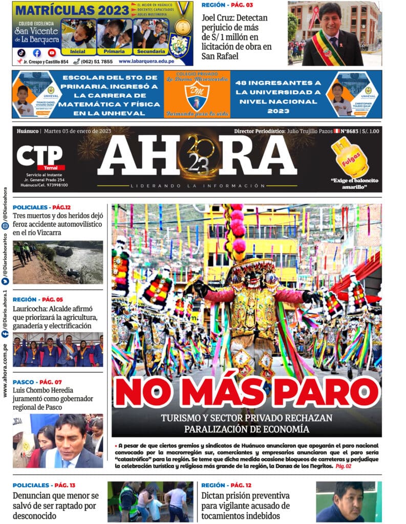 Edición Digital Diario Ahora 03/01/2023