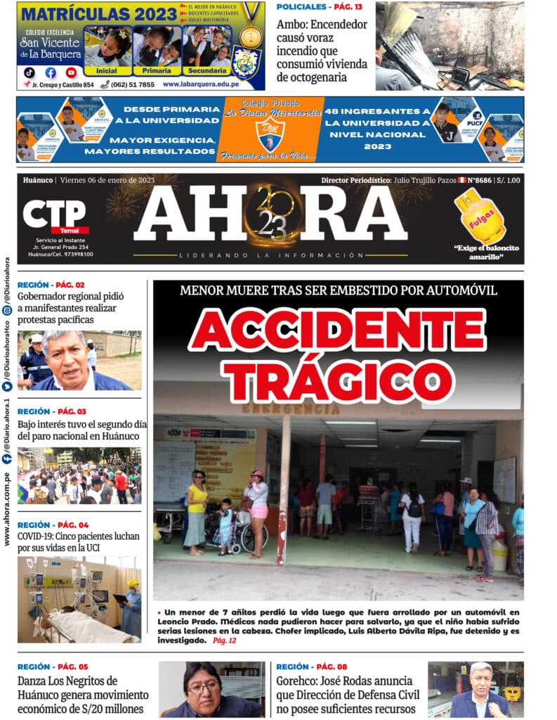 Edición Digital Diario Ahora 06/01/2023
