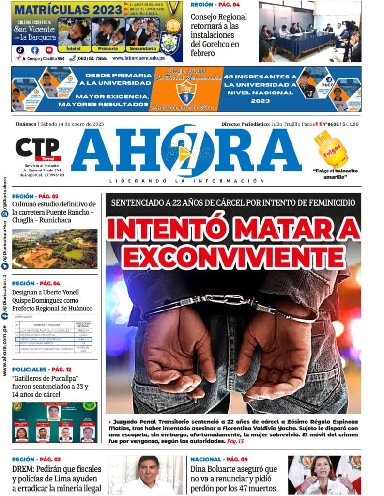 Edición Digital Diario Ahora 14/01/2023