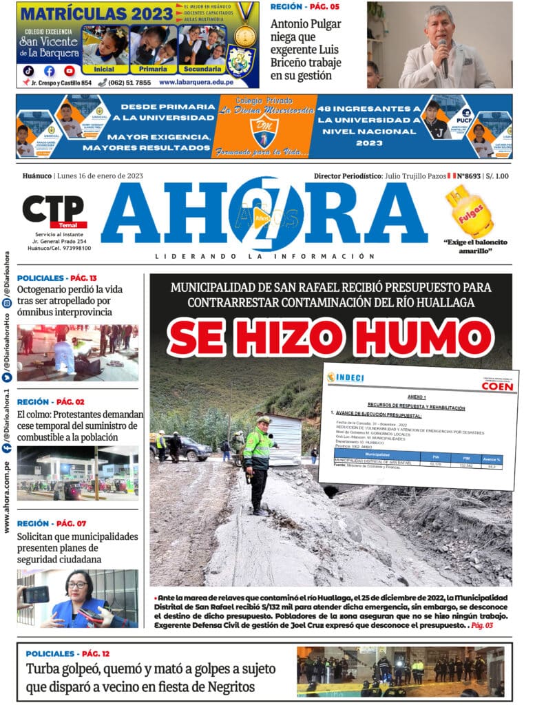 Edición Digital Diario Ahora 16/01/2023