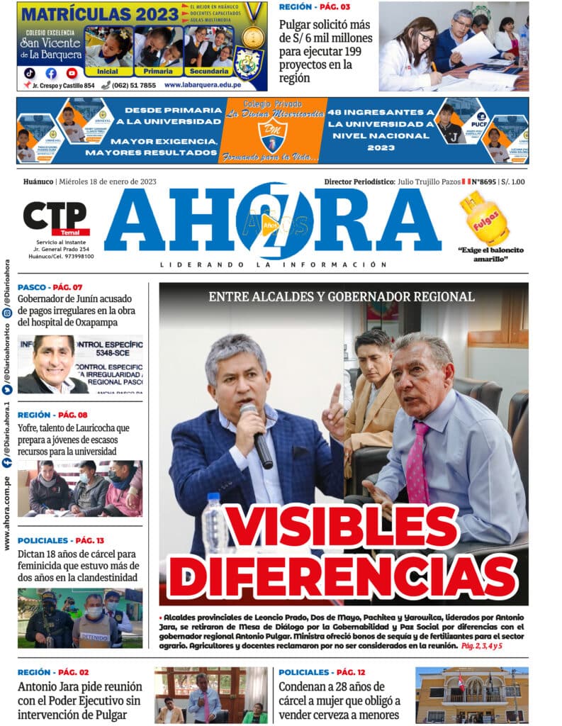 Edición Digital Diario Ahora 18/01/2023