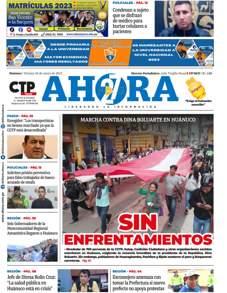 Edición Digital Diario Ahora 20/01/2023