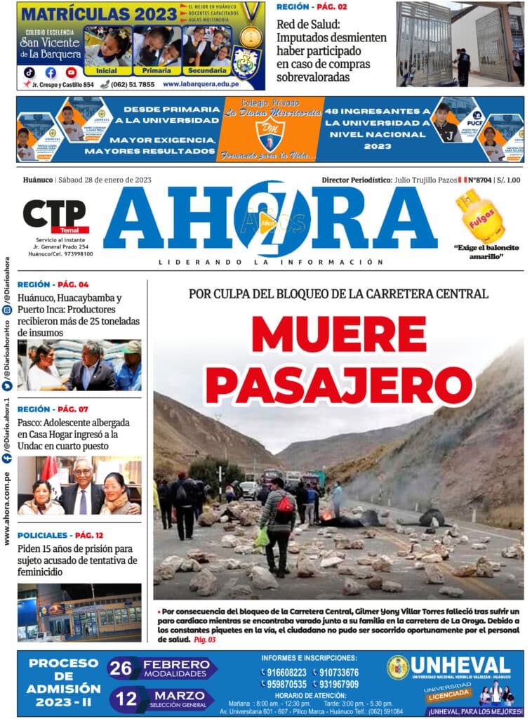 Edición Digital Diario Ahora 28/01/2023