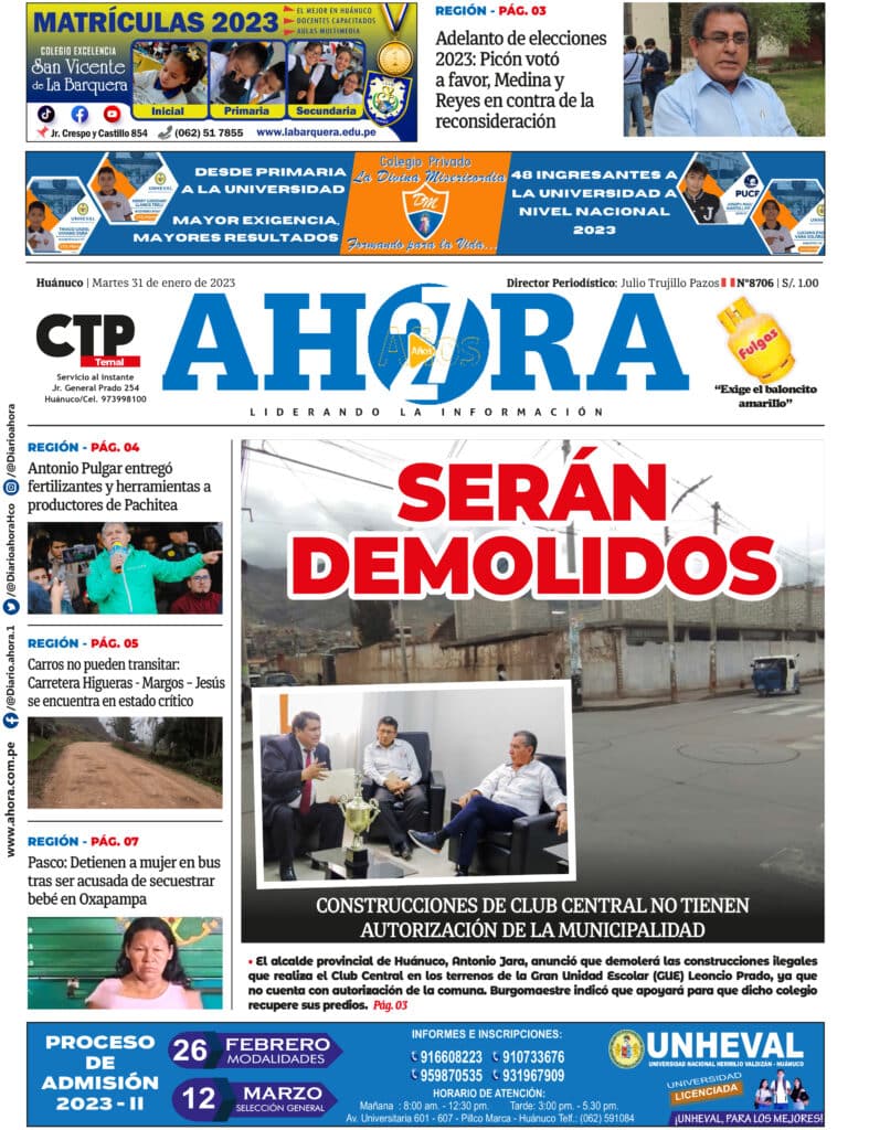 Edición Digital Diario Ahora 31/01/2023