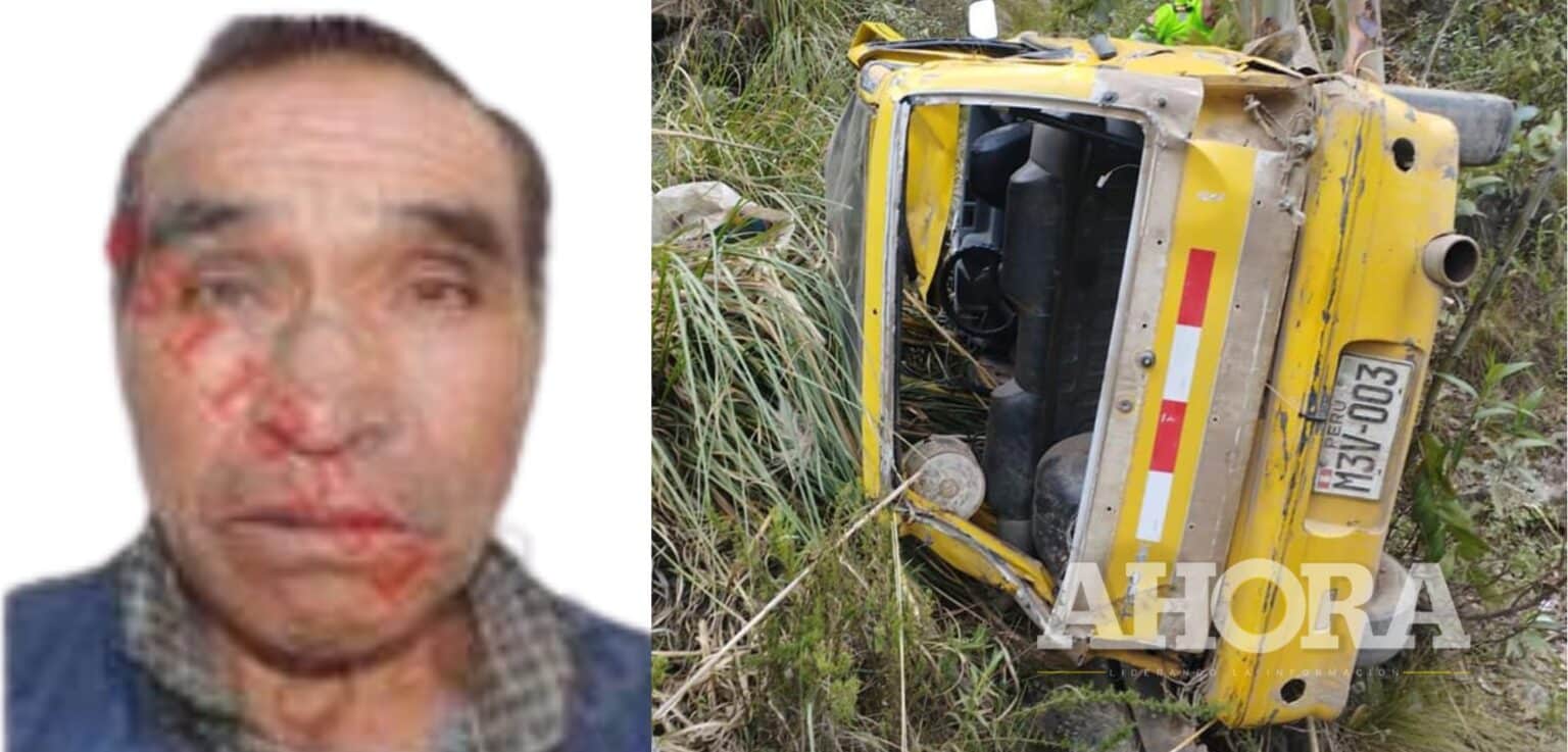 Chofer falleció tras caer a precipicio