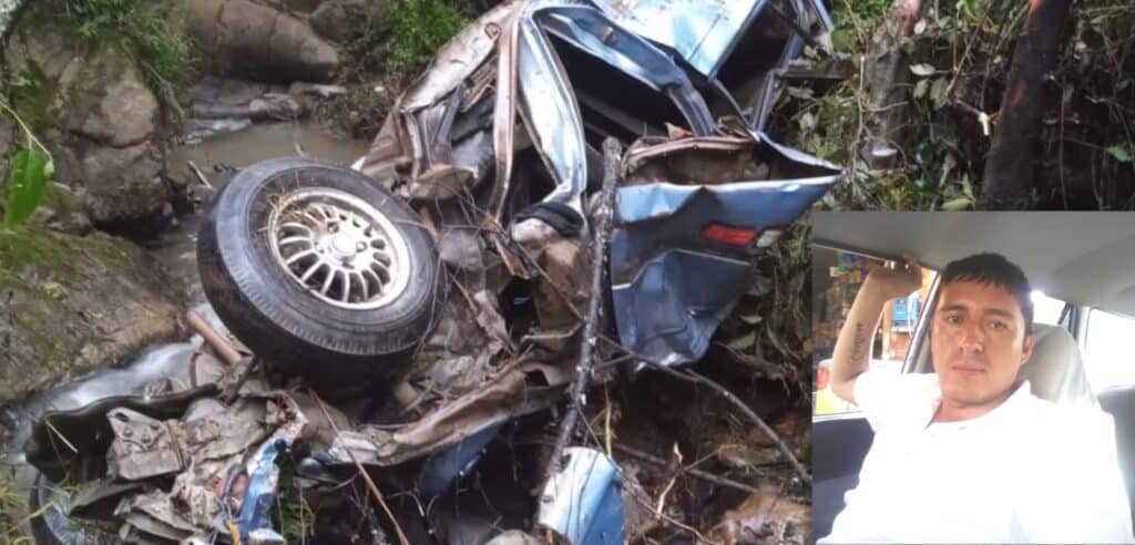 Joven murió tras despistarse y caer a abismo de 180 metros de profundidad