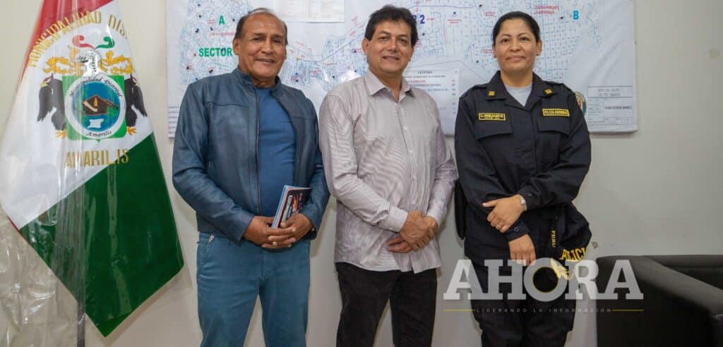 Amarilis: Alcalde y nueva comisaria coordinan el fortalecimiento de la seguridad ciudadana