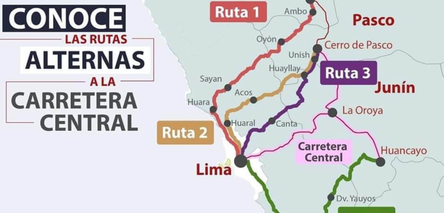 Revelan vía alterna para llegar a Huánuco tras bloqueo de la Carretera Central