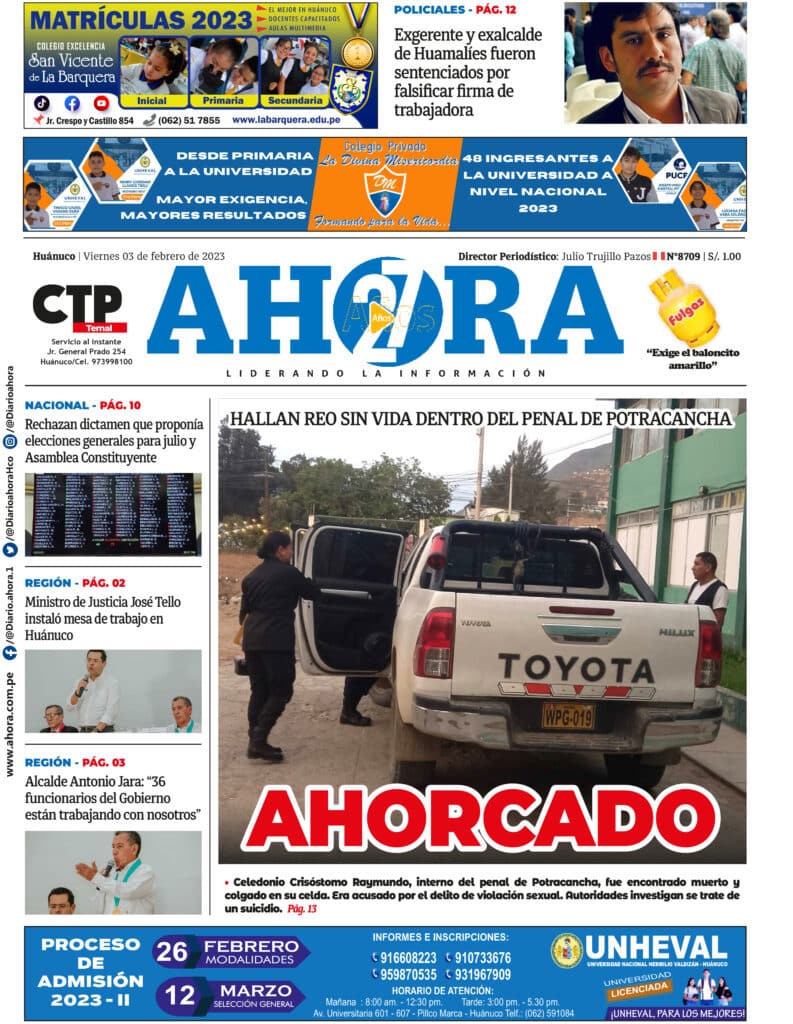 Edición Digital Diario Ahora 03/02/2023