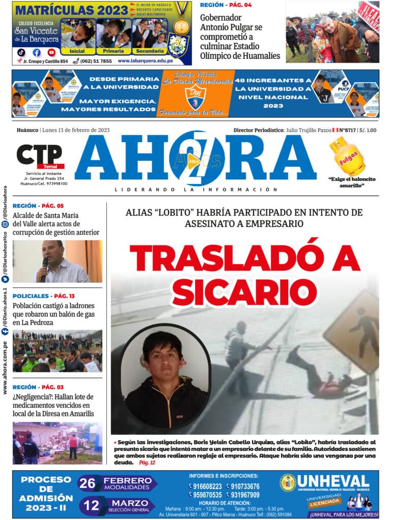 Edición Digital Diario Ahora 13/02/2023