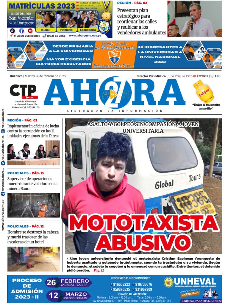 Edición Digital Diario Ahora 14/02/2023