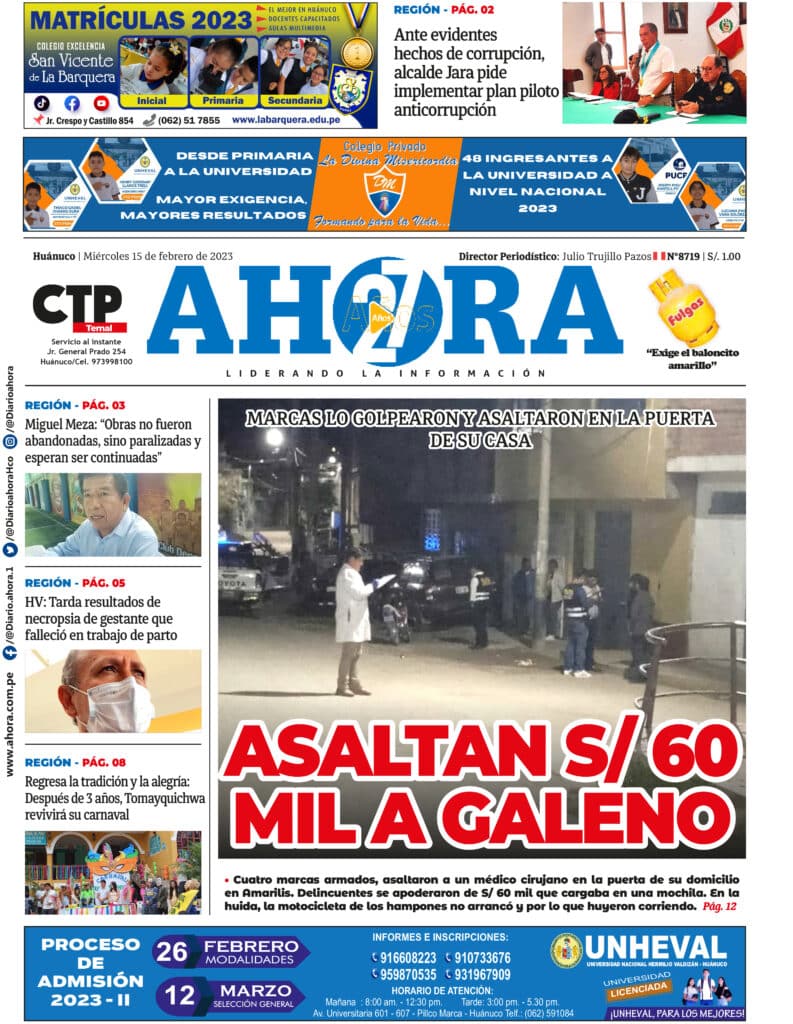 Edición Digital Diario Ahora 15/02/2023