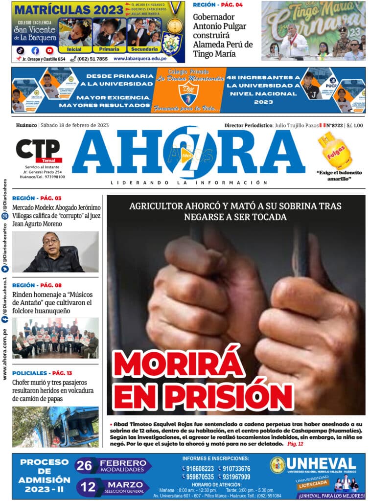 Edición Digital Diario Ahora 18/02/2023