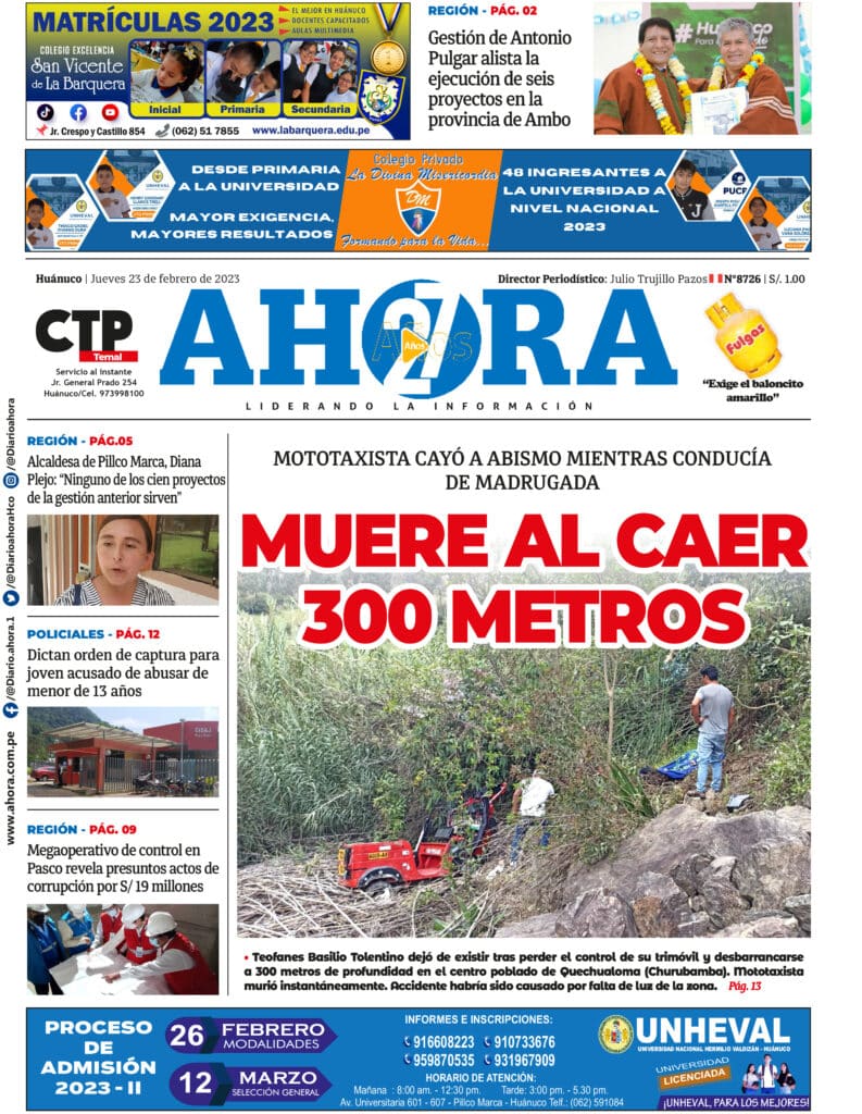 Edición Digital Diario Ahora 23/02/2023