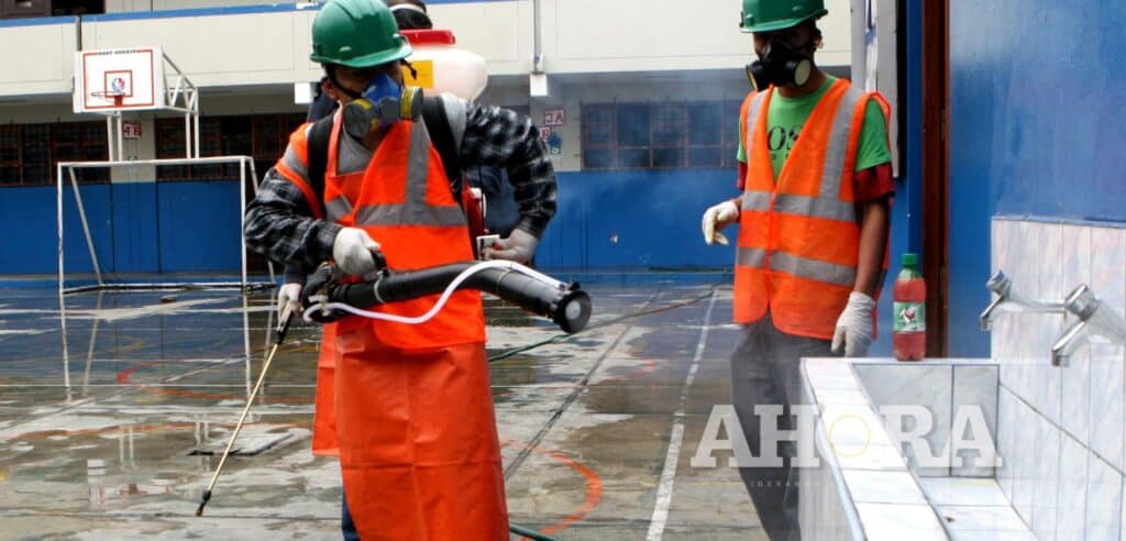 Desinfección y fumigación en instituciones educativas comenzará el 27 de febrero