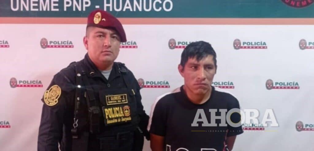 Transeúnte requisitoriado por hurto fue capturado en paradero 8 de Amarilis
