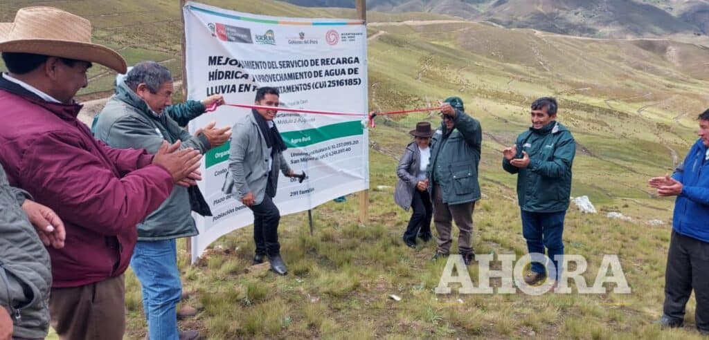 Siembra y cosecha de agua elevan productividad de agricultura familiar en San Miguel de Cauri