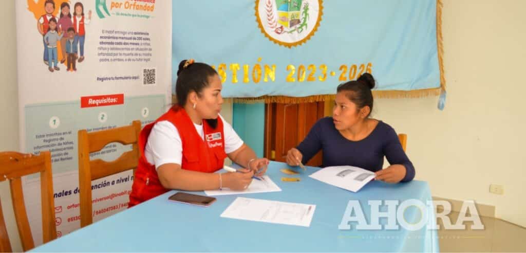 Niños y adolescentes en estado de orfandad recibirán bono Inabif en Conchamarca