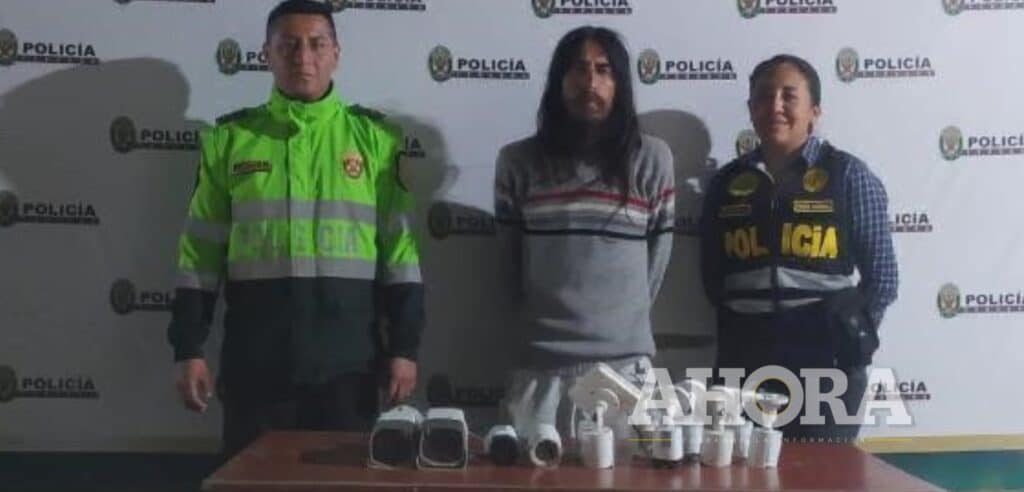 Individuo hurtaba cámaras de videovigilancia de negocios, centros comerciales y viviendas