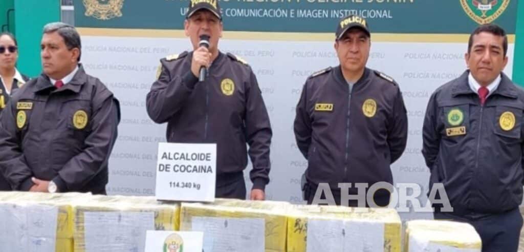 Frustran paso de cargamento de más de 110 kilos de cocaína procedente de Tingo María
