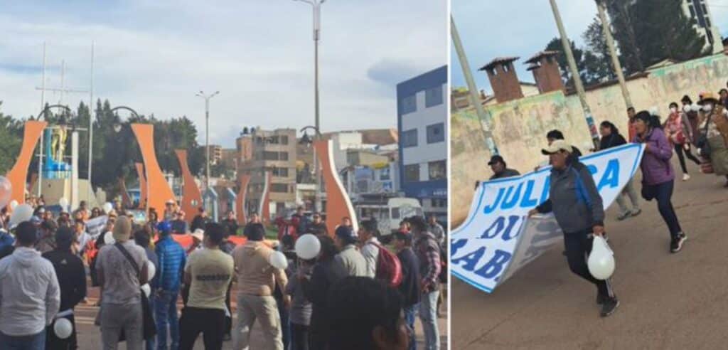 Decenas de ciudadanos se levantan contra el paro indefinido en Juliaca