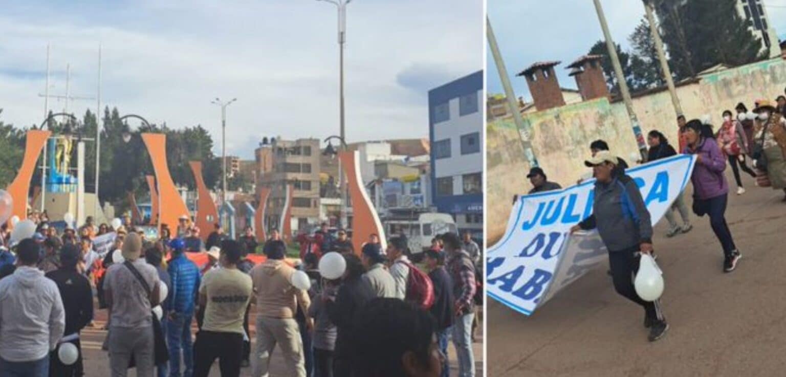 Decenas de ciudadanos se levantan contra el paro indefinido en Juliaca