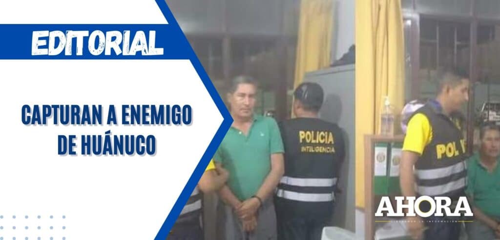Capturan a enemigo de Huánuco