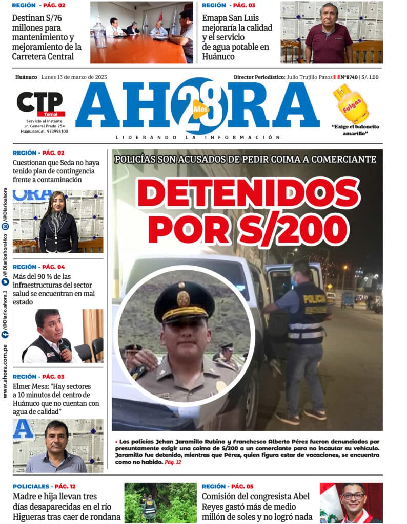 Edición Digital Diario Ahora 13/03/2023