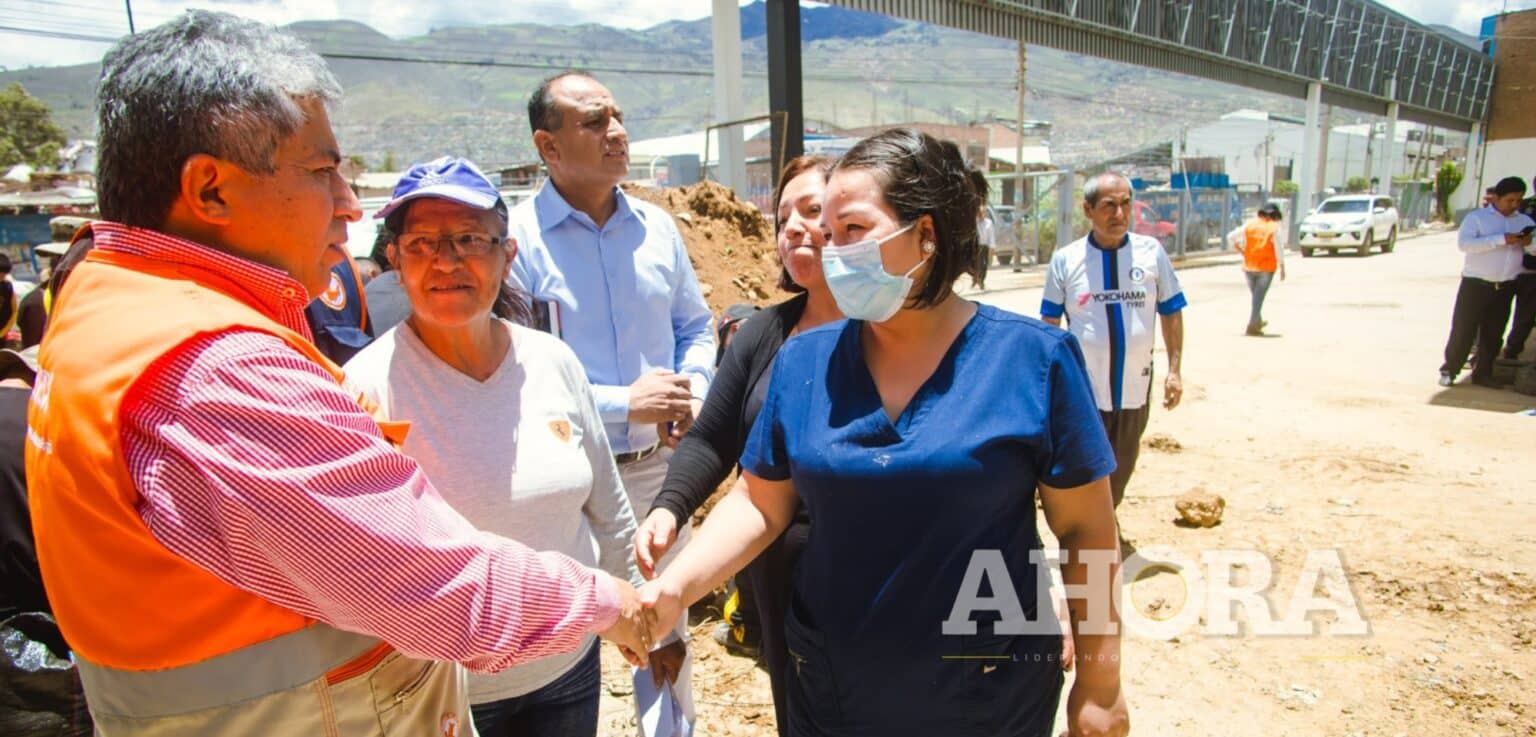 Antonio Pulgar supervisó trabajos de mitigación en Llicua