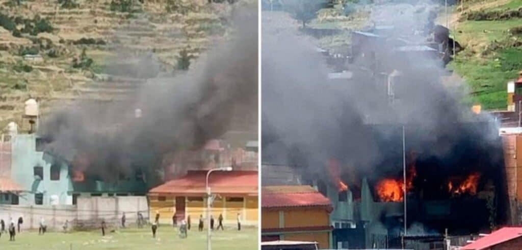 Puno: Comisaría y Poder Judicial de Chucuito fueron incendiadas por manifestantes
