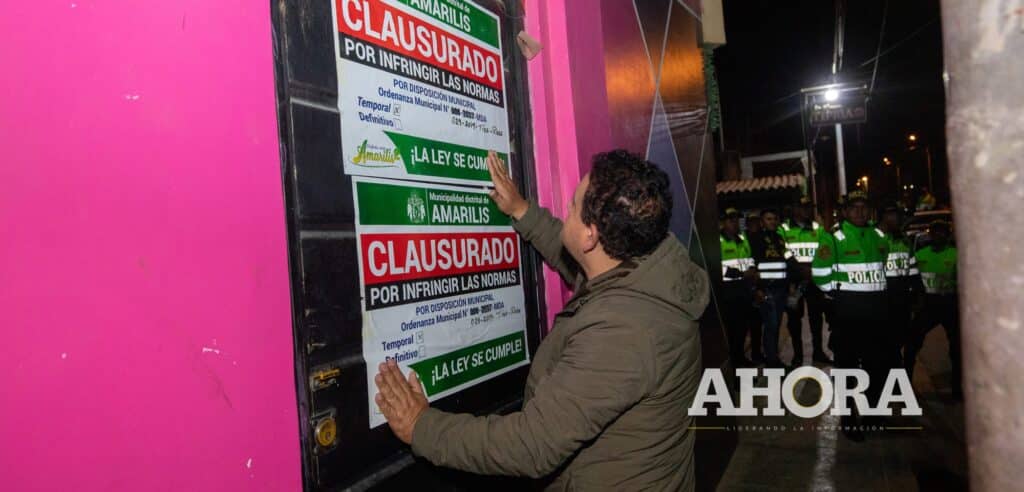 Discotecas “La Totó” y “La Tóxica” fueron clausurados en Amarilis