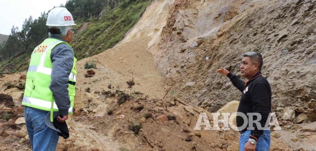 Gorehco y CR20 rehabilitarán carretera Huánuco – La Unión tras desprendimiento del cerro