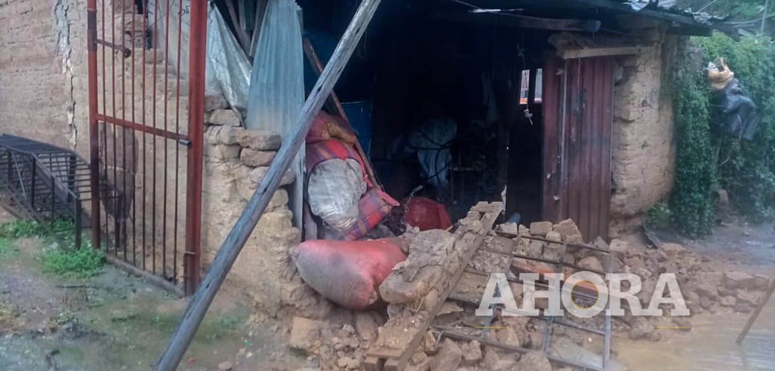 Lluvias dejan decenas de damnificados en varios distritos de Huánuco
