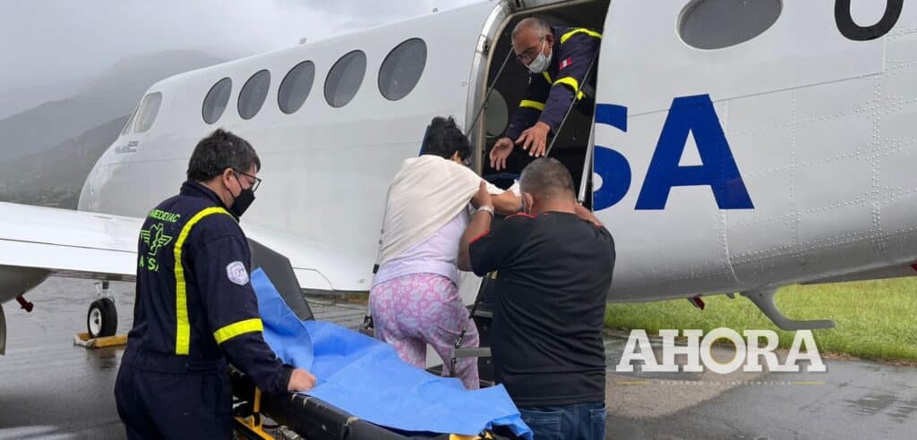 Docente con problemas cardíacos fue referida vía aérea a Lima