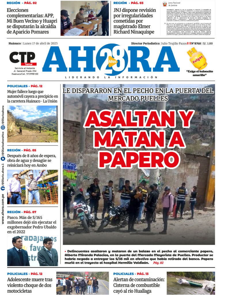 Edición Digital Diario Ahora 17/04/2023