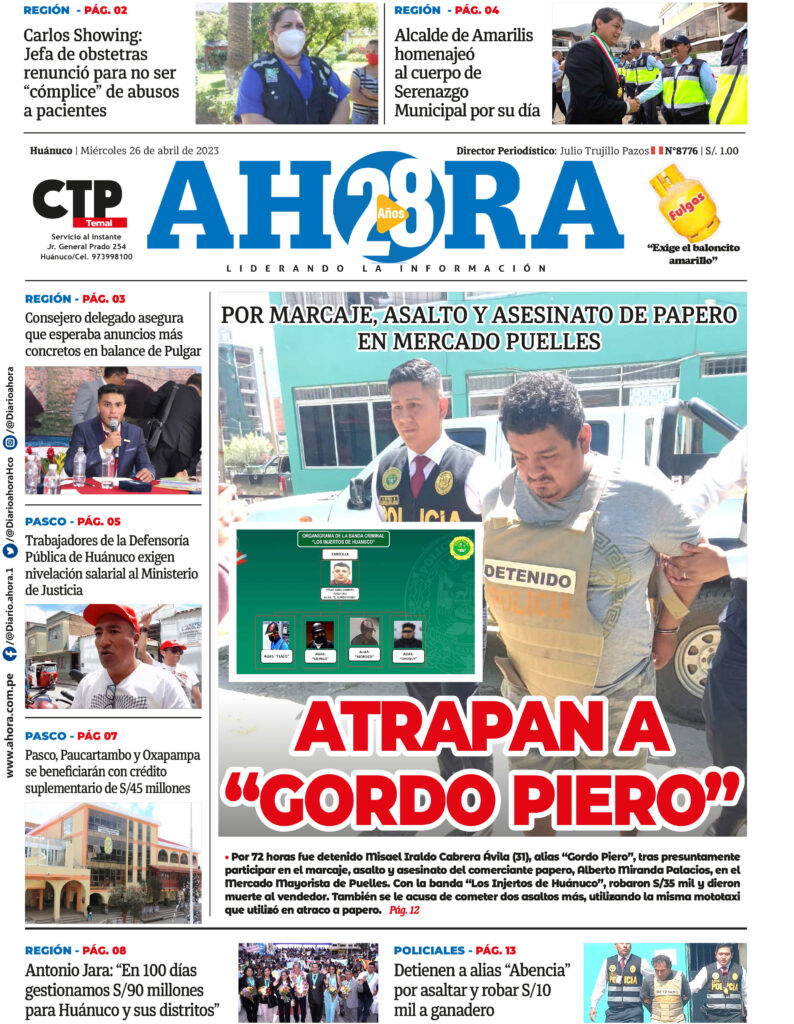 Edición Digital Diario Ahora 26/04/2023