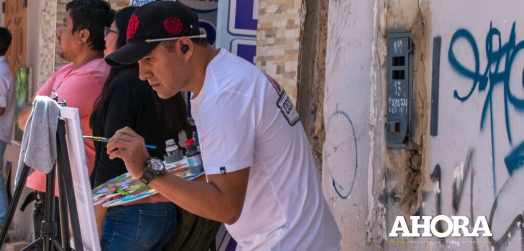 “Muñay maki” organizó I Jornada Artística de exposición y pintura en vivo