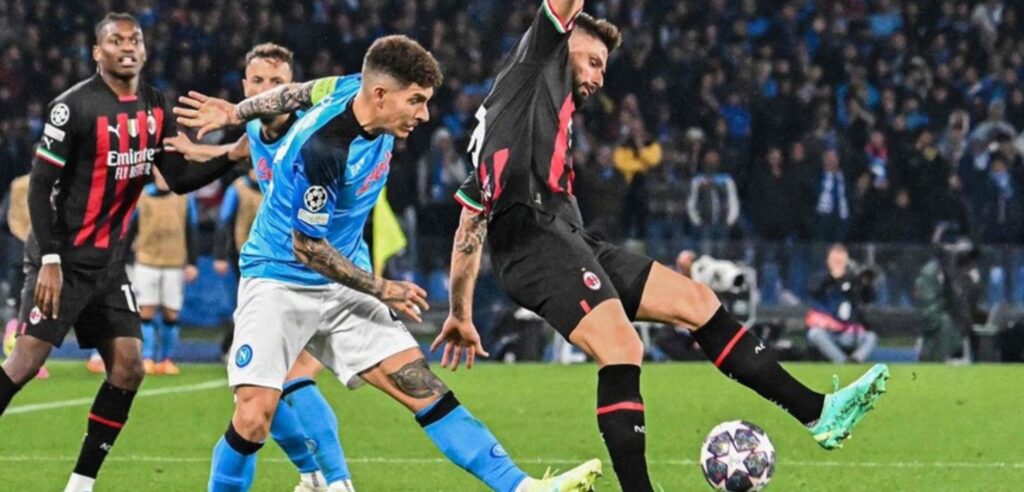 Milan empató con Napoli y es semifinalista de Champions League