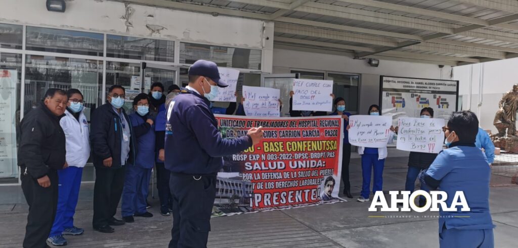 Hospital Daniel Alcides: Trabajadores acatan paro y exigen pago de bono de S/709