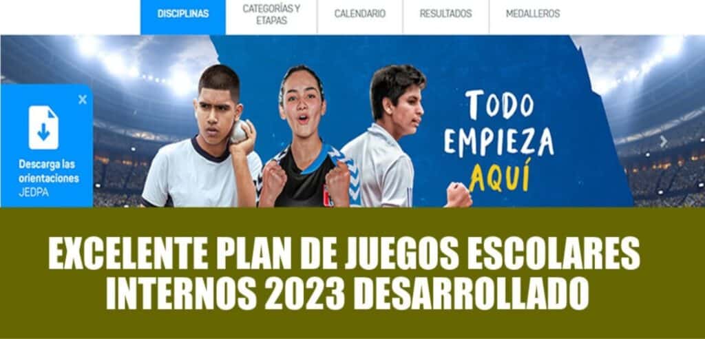 El 18 de abril se inauguran los Juegos Deportivos Escolares a nivel nacional
