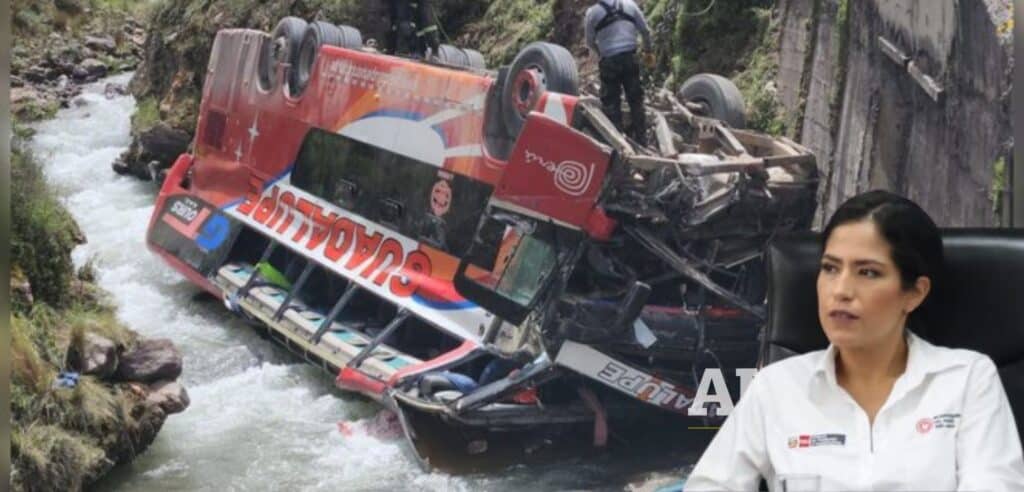Ministra de Transportes afirma que volcadura de bus “Guadalupe Tours” se debió a un “error humano”