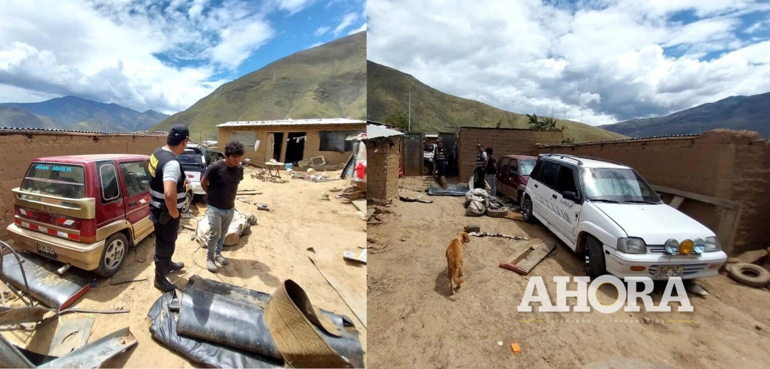 Pareja de esposos escondían tres Ticos robados dentro de su vivienda en Amarilis