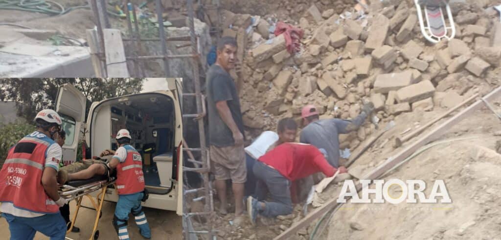 Pared de adobe se desploma y aplasta a dos obreros en Amarilis
